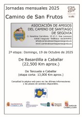 JORNADA 19 OCTUBRE 2025 CAMINO SAN FRUTOS. Basardilla a Caballar.