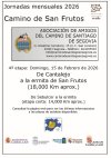 JORNADA CAMINO DE SAN FRUTOS 15-02-2026. Cantalejos a Ermita San Frutos.
